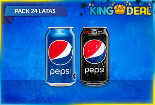 KING DEAL Pack 24 Latas de Pepsi a elección