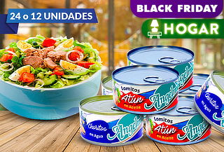Pack 24 o 12 Latas de Atún Angelmo en Lomito a Elección