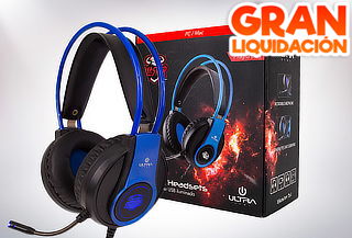 Audifono Gamer 3,5 Iluminado, Marca Ultra