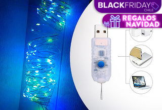 Luz Hada multicolor 20 mts, incluye control remoto