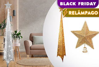 Arbol Navidad Piramide Luces Led 150, 180 o 210 cm