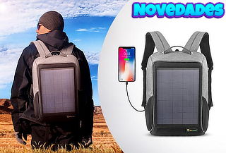 Regreso a Clases ! Mochila Solar impermeable y anti-robo 