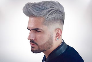 ! Nuevo Estilo! Platinados para hombre+ Bebida 