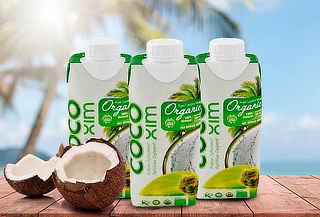 Deliciosa Agua de Coco, Pack 12 unidades de 330 ml
