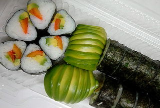  50 piezas veganas de sushi 