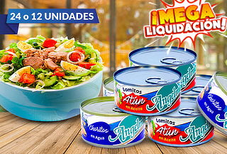 Pack 24 o 12 Latas de Atún Angelmo en Lomito a Elección