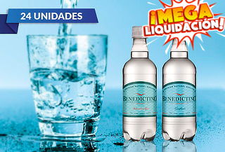 24 Botellas de Agua Purificada Benedictino 500 cc