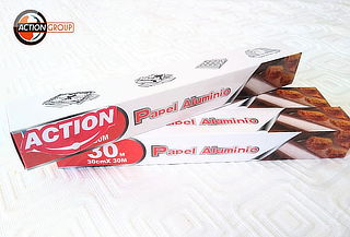 60 o 90 mts de Papel Aluminio Action