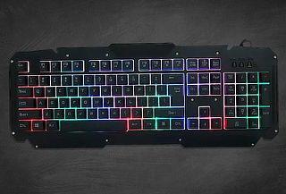 Teclado Gamer con Cable y Luces, modelo a elección