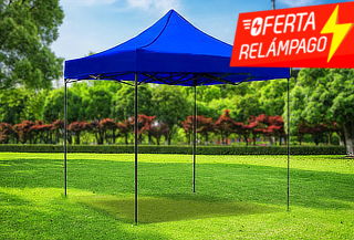 Toldo Plegable Metálico 3x3 Impermeable Filtro UV