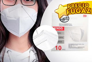 30 Mascarillas KN95 Blancas Certificadas