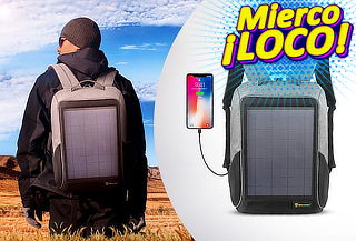 Regreso a Clases ! Mochila Solar impermeable y anti-robo 