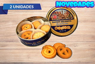 2 Cajas Galletas Danesas 114 Grs Mabu