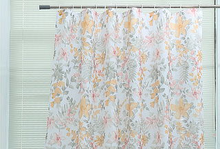 Set Cortina de Baño estampada con forro 180 x 180 cm