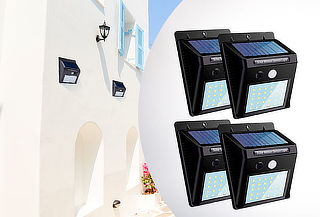 4 Focos Solares con Sensor de Movimiento