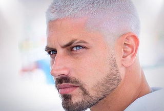 Corte de Cabello Rapado + Platinado en Olympo Hair Spa