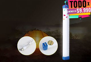 Tubo Portatil Recargable Luz Led Emergencia 60W