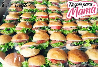 60 Mini Burger, Cheese Burger, Canapés Premium o Tapaditos