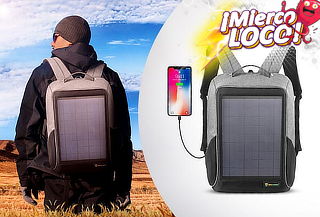 Mochila Solar impermeable y anti-robo