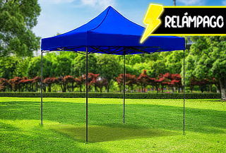 Toldo Plegable Metálico 3x3 Impermeable Filtro UV