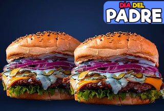 2 Súper Hamburguesas de 120 Gr + Regalo