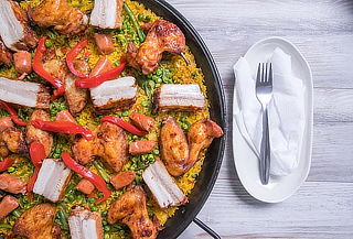 Paella a elección para 10 personas con retiro en Paellas Olé