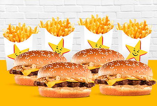 4x4 Boss Burger de 100 Gr. C/U en Todos Los Carl's Jr.