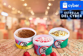 Lleva 3 potes de Helados Bravissimo 500 ml c/u