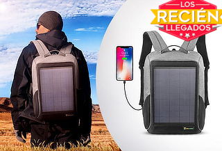 Regreso a Clases ! Mochila Solar impermeable y anti-robo 