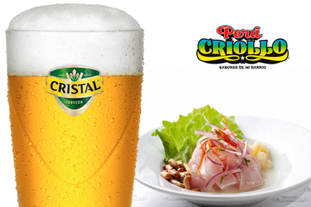 ¡All You Can Drink! Paga $2.500 por shop ilimitado Cristal para acompañar tu comida en Perú Criollo.
