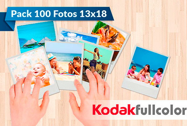 100 Fotos Kodak Express 13x18 cm