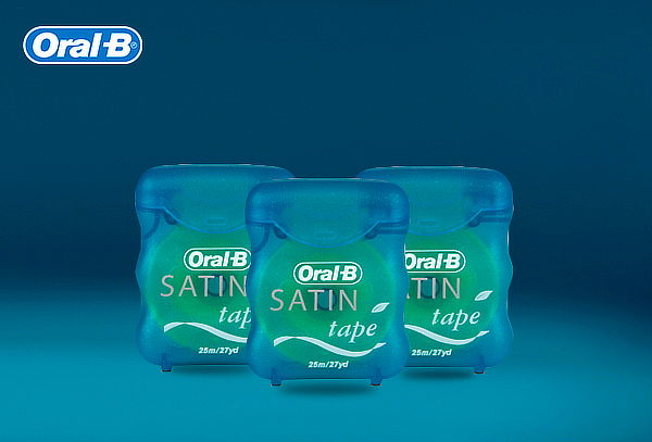 Pack 3 hilos dentales Oral-B® Satin Tape®