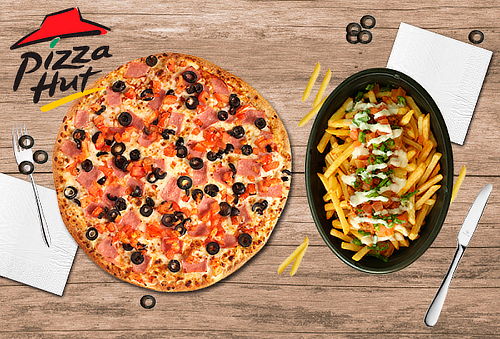Pizza Hut Familiar 3 Ingredientes + Papa Suprema Simple
