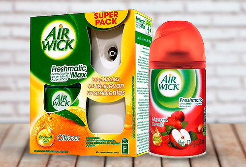 Pack Air Wick Freshmatic + 2 Refill Cítrico y Manzana-Canela