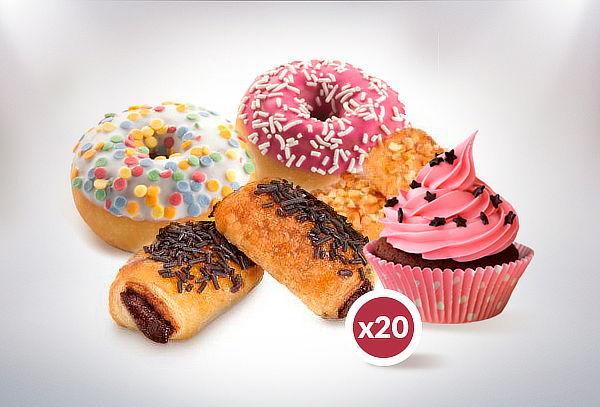 20 Minidonuts + 20 Minicupcakes + 20 Minichic, Puente Alto