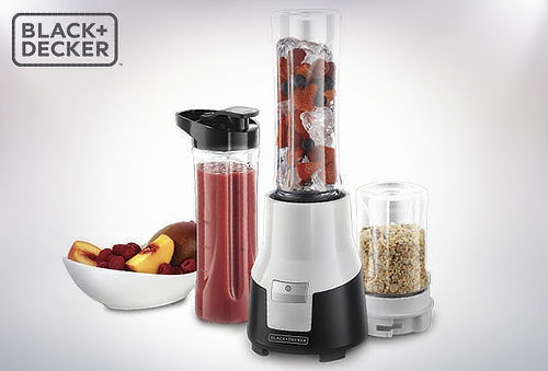 Licuadora Personal Black & Decker + 2 Vasos y Recipiente