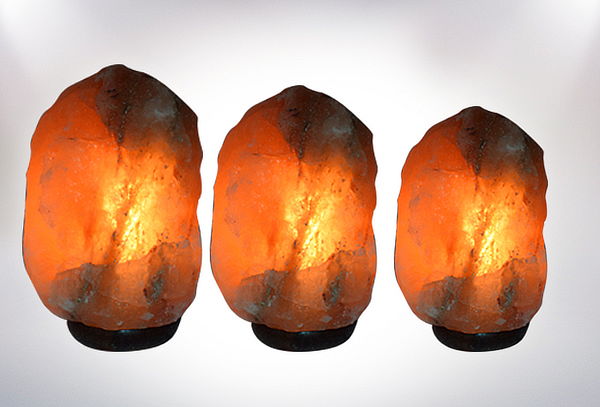 Lámpara de Sal Modelo Piedra, 3 Tamaños a Elección