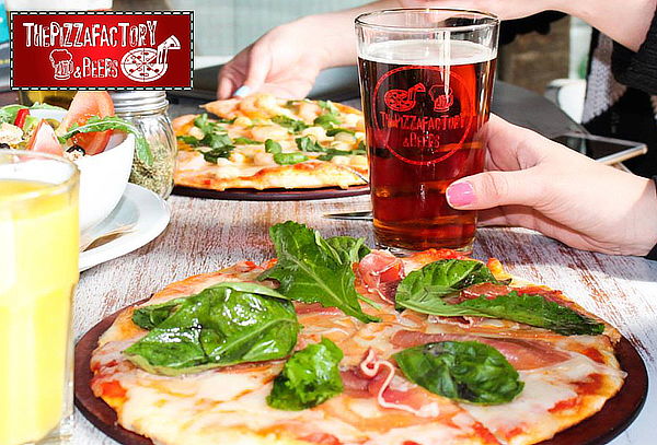 Pizza + Schop o Bebida en The Pizza Factory, Bellavista