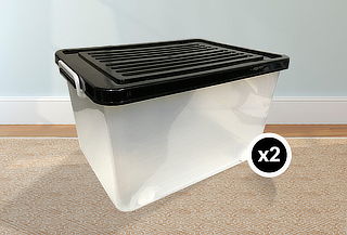 Pack de 2 Cajas Organizadoras de 50 Litros