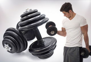 Set de Mancuernas de 15 kg o 20 kg Set de Mancuernas de 15 kg o 20 kg