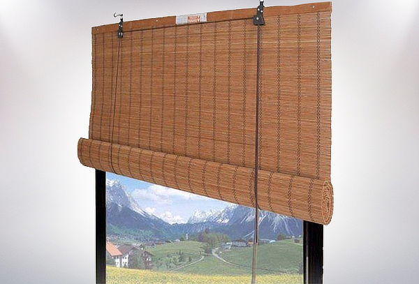 Cortina De Bambú Enrollable 150x250 Apta Exterior Importada