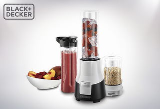 Licuadora Personal Black & Decker + 2 Vasos y Recipiente Licuadora Personal Black & Decker + 2 Vasos y Recipiente