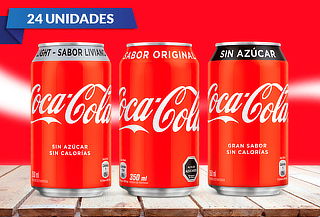 Pack de 24 Latas de Coca-Cola 350 cc a Elección