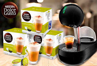 Dolce Gusto Modelo Sletia + 3 Cajas Cápsulas Sabor Capuccino