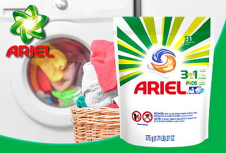 Detergente en Cápsulas Ariel Pods 3 en 1 Detergente en Cápsulas Ariel Pods 3 en 1