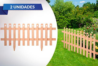 Pack de 2 Rejas de Madera para Jardín, tamaño a elección