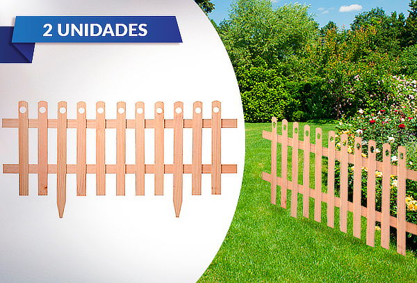 Pack de 2 Rejas de Madera para Jardín, tamaño a elección