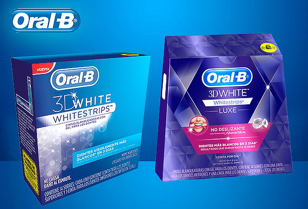Cintas Blaqueadoras Oral-B 3D White o 3D White Advanced Seal