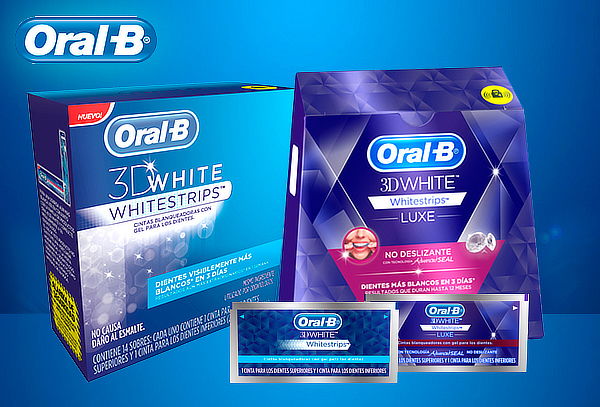 Cintas Blaqueadoras Oral-B 3D White