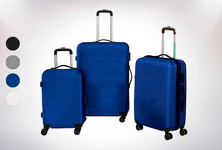 Set de 3 Maletas Rígidas Giro 360° Ultralight ABS Set de 3 Maletas Rígidas Giro 360° Ultralight ABS